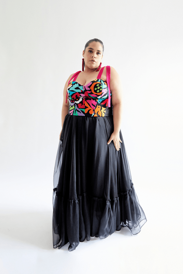 Jalapa Embroidered Dress with Pink Straps - Nayibi Mxico 3XL Jalapa Embroidered Dress with Pink Straps - Nayibi Mxico 3XL