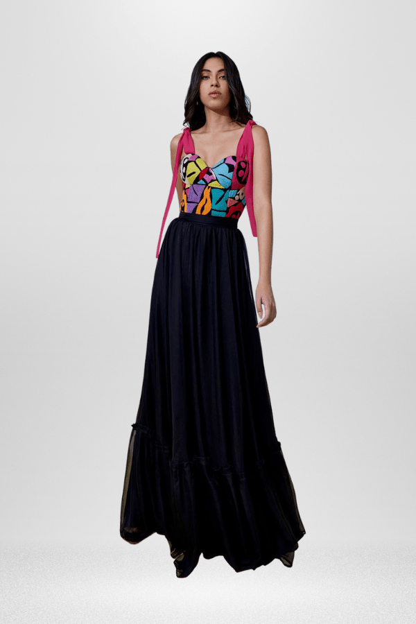 Jalapa Embroidered Dress with Pink Straps - Cadena Collective