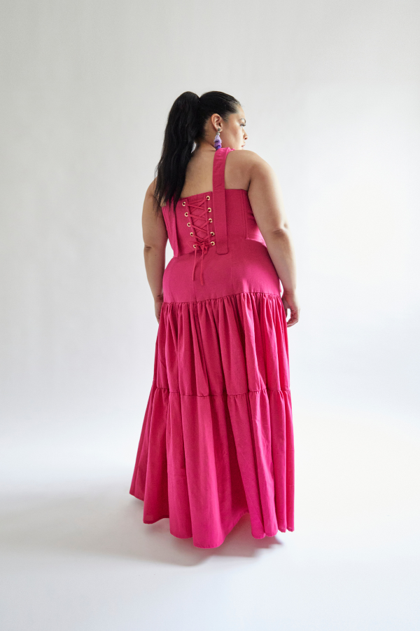 Mexirosa Embroidered Dress